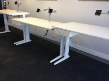 Ecotech Special Trilogy Wind Up Custom Desks. Ecotech Tops And Special Fitted Single Drawer